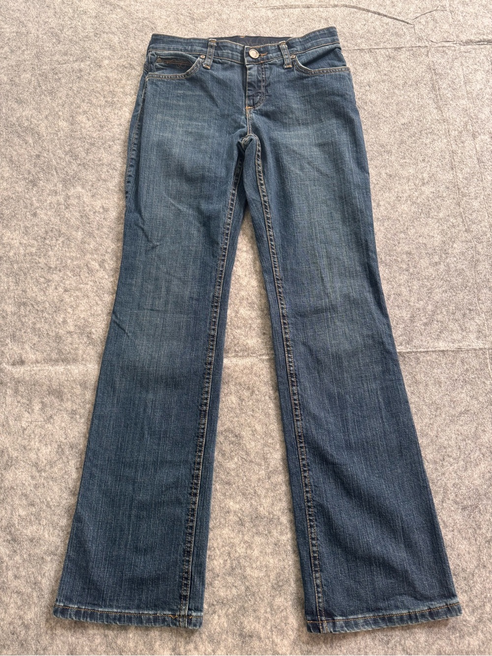 Classic Q-Baby Wrangler Women's Dark Blue Bootcut Jeans